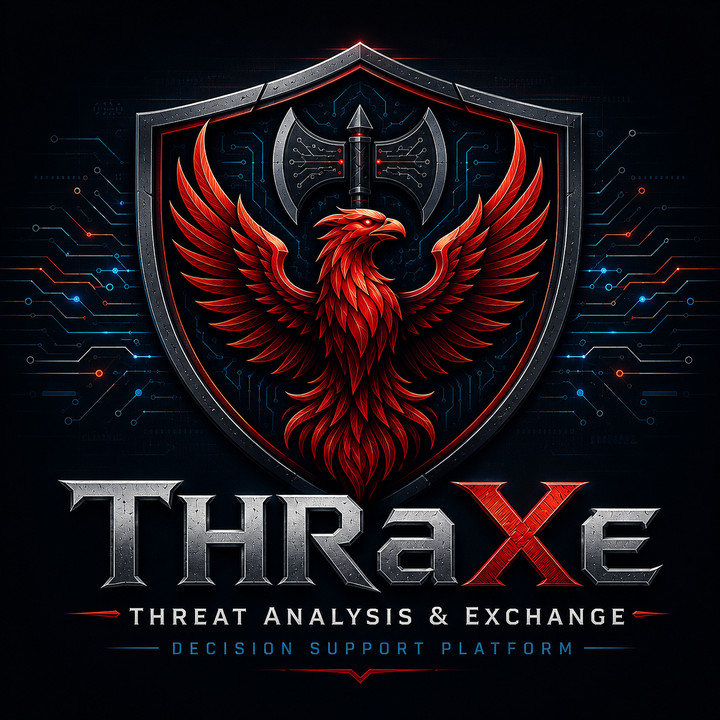 THRaXe threat analysis and exchange decision support platform logo